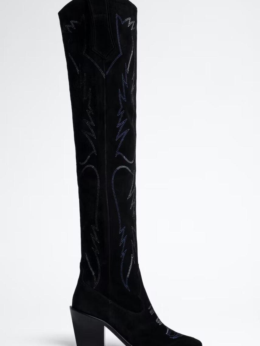 Botas Cara High Cuero, de Zadig & Voltaire.