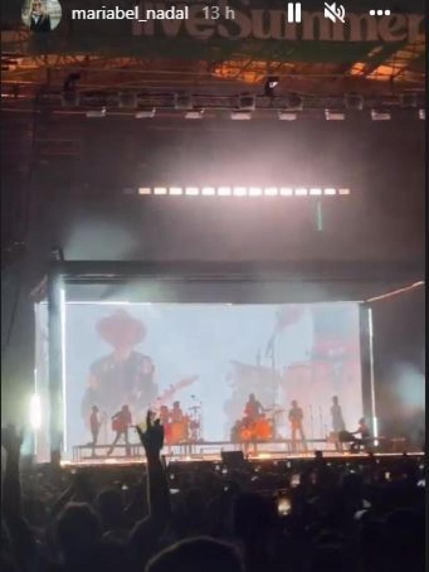 Maribel Nadal asistió este pasado jueves al concierto de Leiva en Palma.