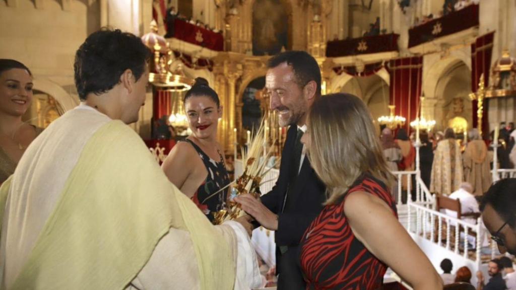 Mollà en las fiestas de Elche celebradas a mediados de agosto.