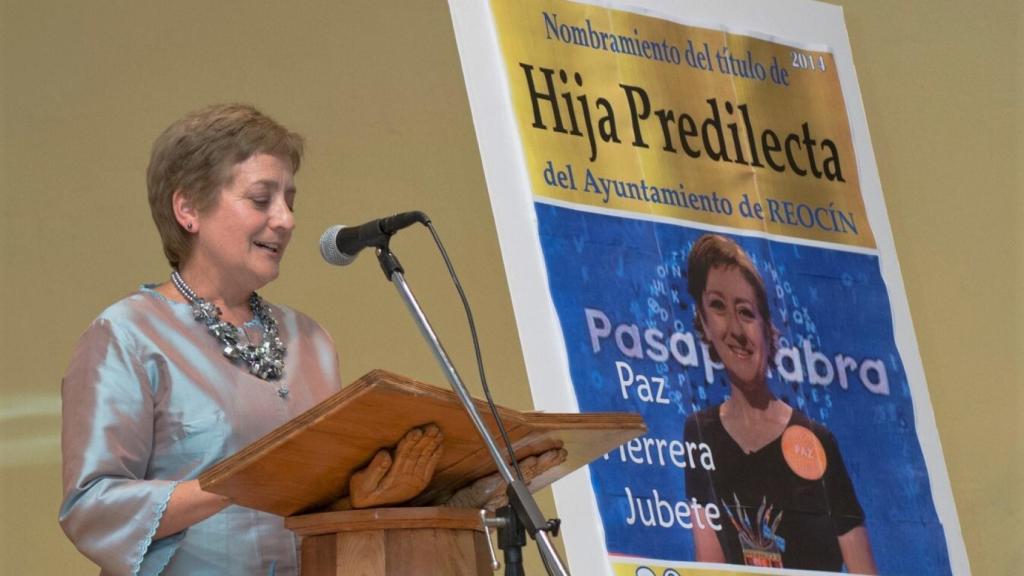Paz, nombrada hija predilecta de Reocín (Cantabria).