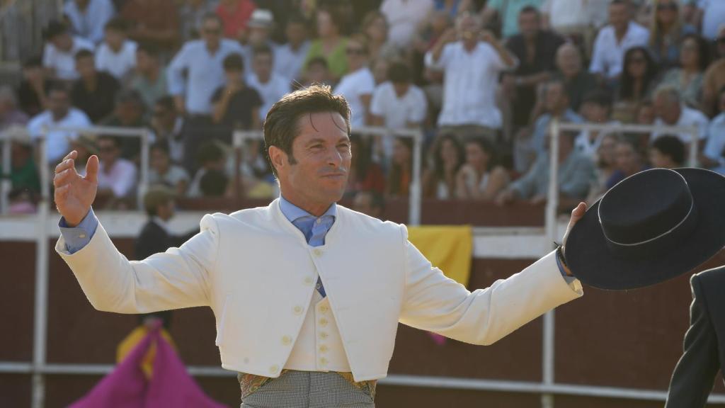 José Antonio Canales Rivera en la plaza de toros de Vejer de la Frontera, el pasado mes de julio.