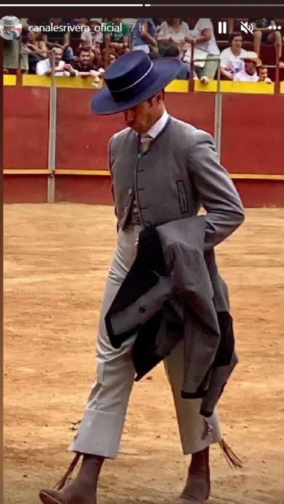 El 'post' que ha publicado el propio Canales Rivera hace unas horas.