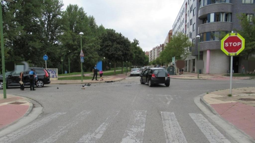 Los vehículos implicados en el accidente