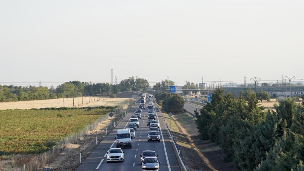 Retenciones en la A-62 a la altura de Tordesillas y Simancas