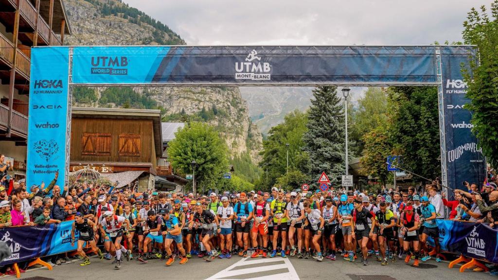 Salida en una de las pruebas del UTMB 2022