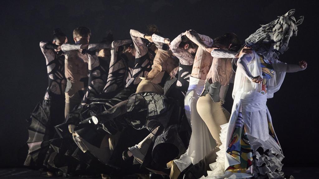 Un momento del montaje. Fotos: Pablo Lorente