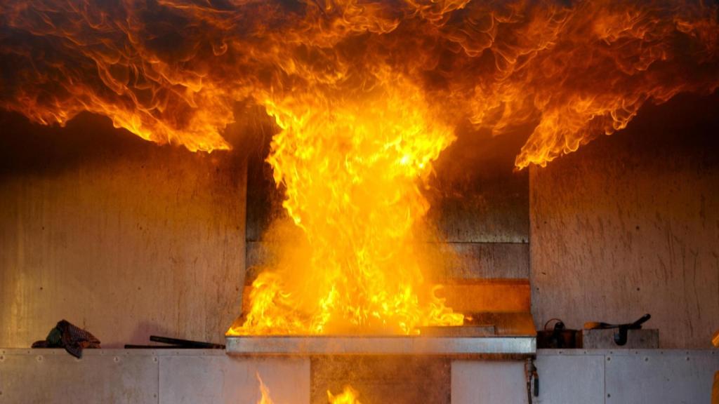 incendio cocina fuego