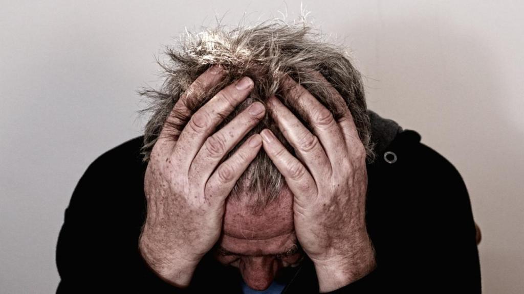 Imagen de una persona infeliz.