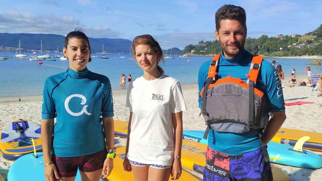 Miriam Vieitez, Paloma Roca y Guillermo Roca, equipo de Imua. Foto: Treintayseis