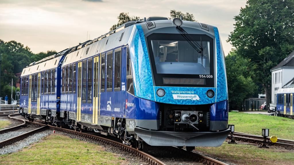 Imagen del nuevo tren de hidrógeno de Alstom.