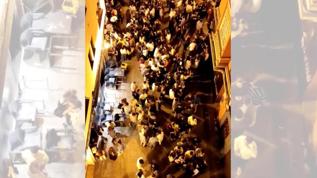 Captura del vídeo compartido en redes sociales por un usuario de Twitter.