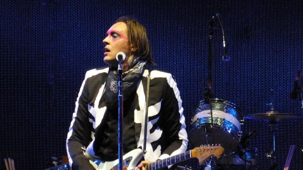 Win Butler en un concierto de 2014 con su grupo, Arcade Fire. Foto: Flohmann