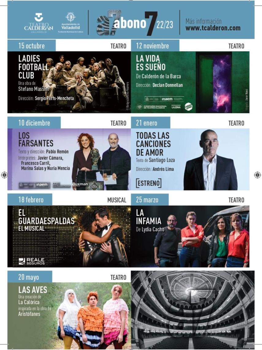 Cartelera Teatro Calderón