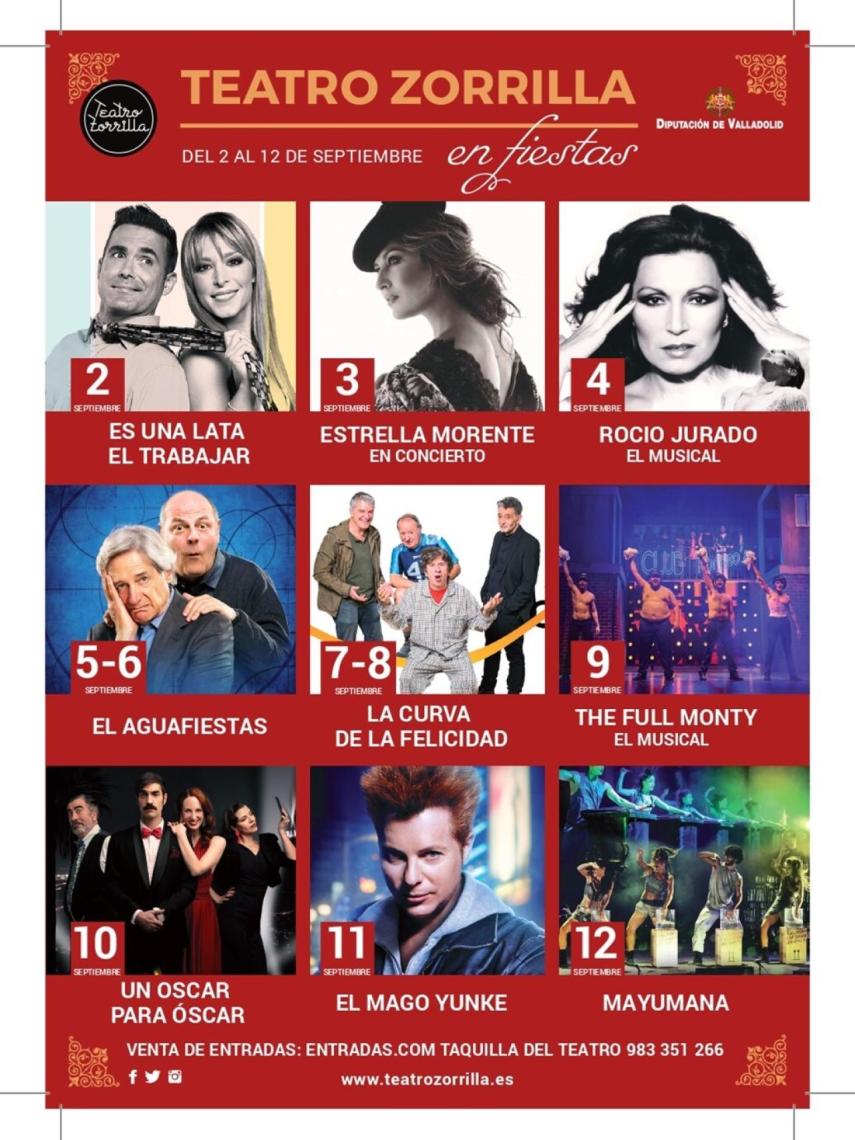 Actividades del Teatro Zorrilla
