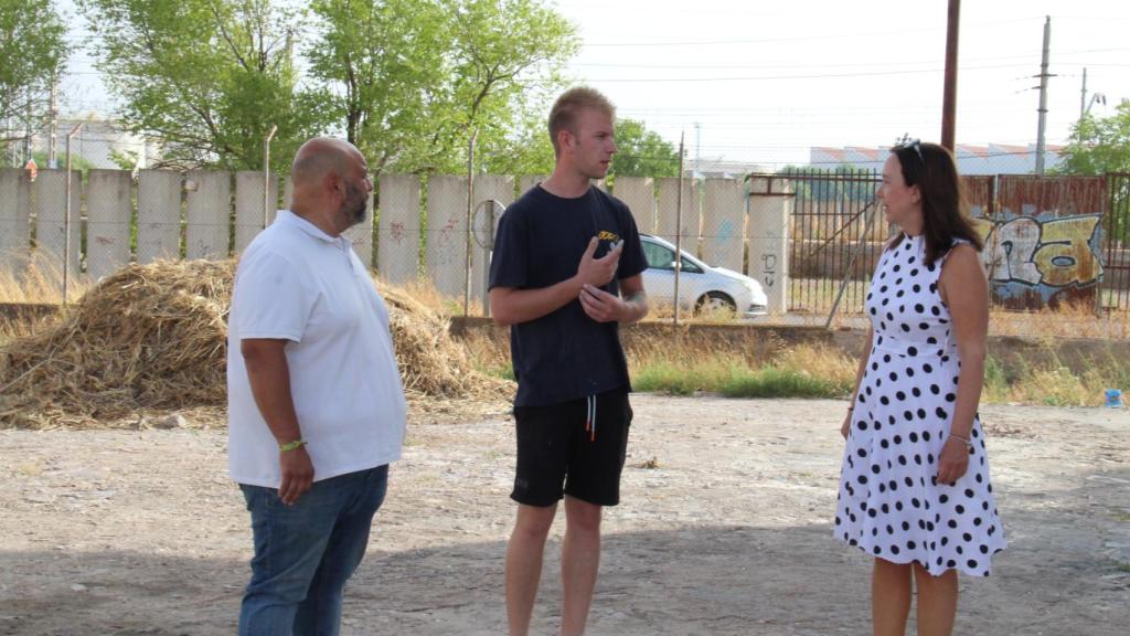 Javier Ortega, Javier López y Rosa Melchor, de izquierda a derecha.