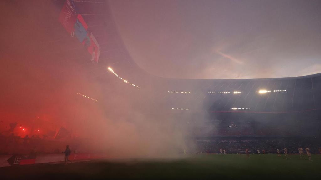 El Allianz Arena durante el Bayern Múnich - Borussia Mönchengladbach.