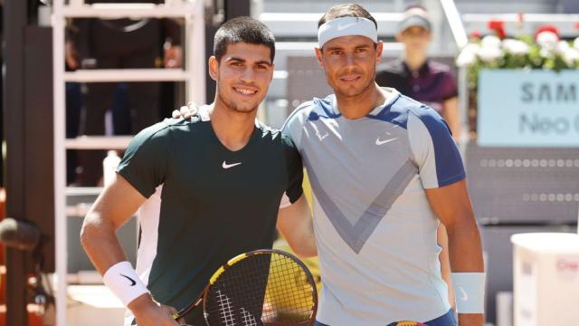 Carlos Alcaraz y Rafa Nadal