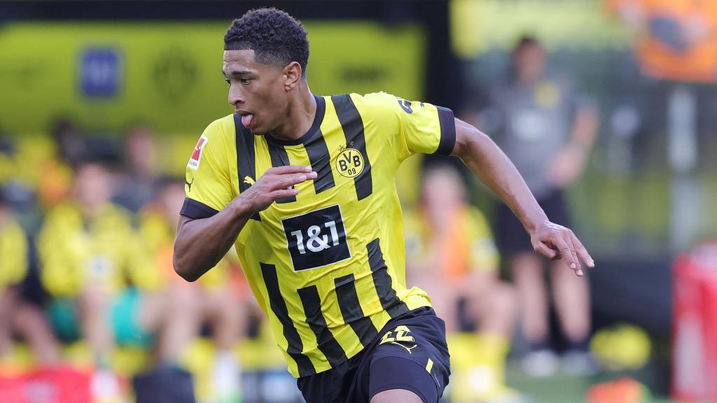 Jude Bellingham, en un partido del Borussia Dortmund de la temporada 2022/2023