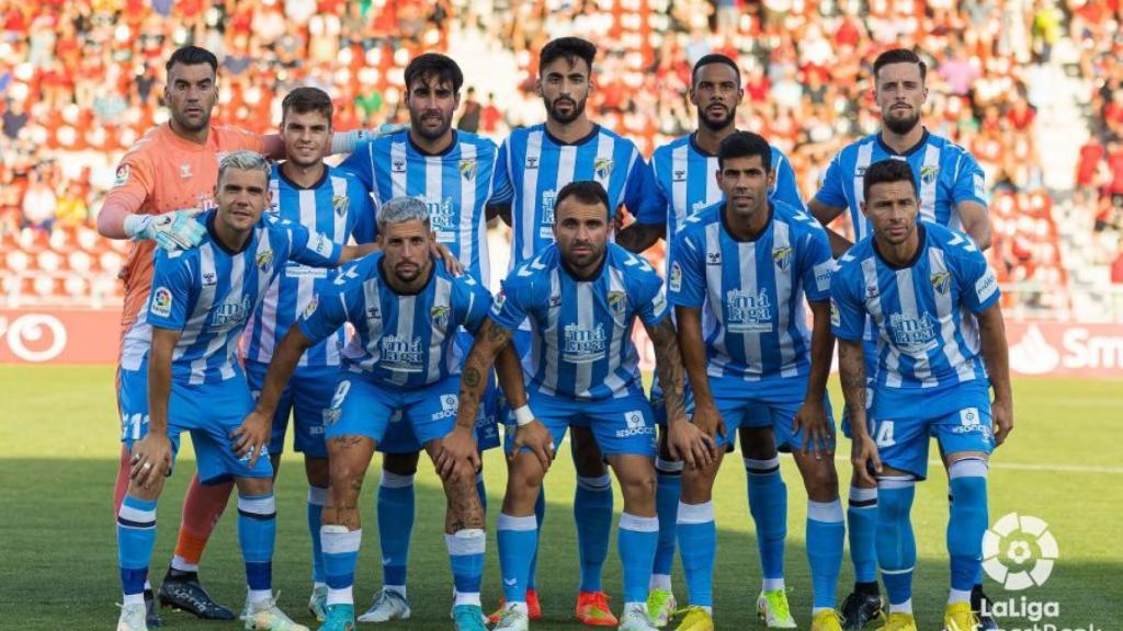 El once del Málaga CF contra el Mirandés.