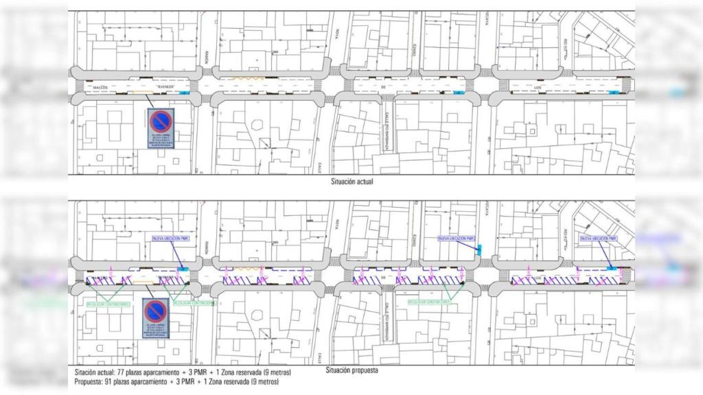 Reorganización y aumento del número de plazas en Os Mallos.