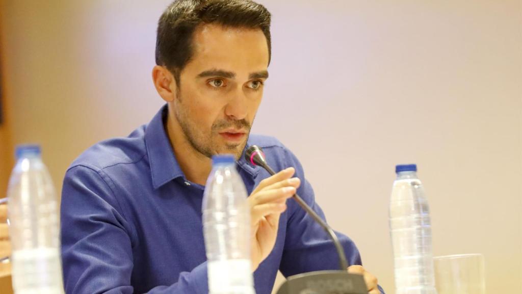 Alberto Contador, en la presentación de La Vuelta Junior Cofidis