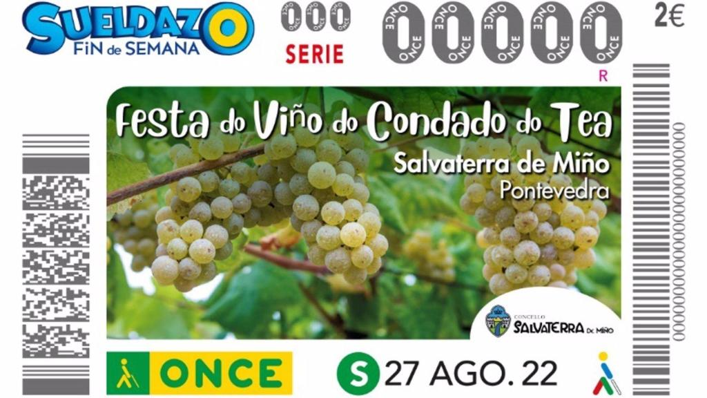 Cupón perteneciente al pasado sorteo del Sueldazo Fin de Semana.