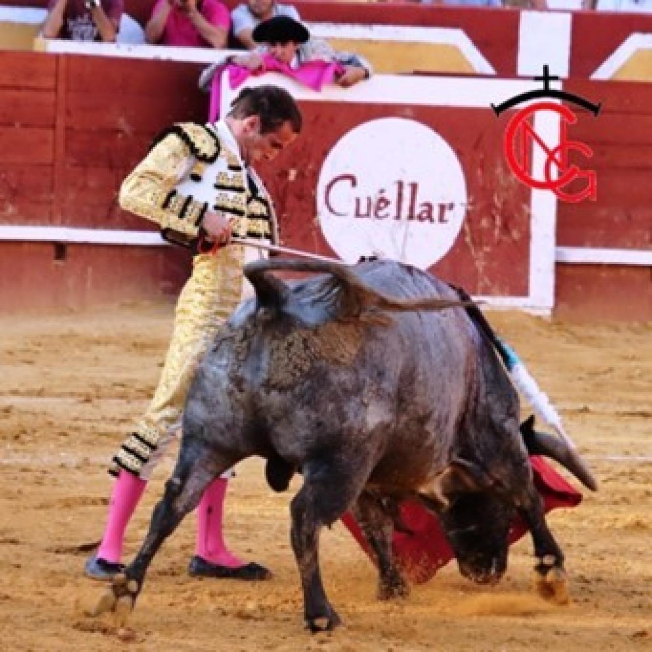 Damián Castaño bajando la mano en un natural
