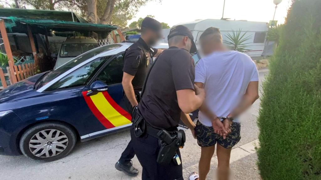 Uno de los detenidos en Benidorm.