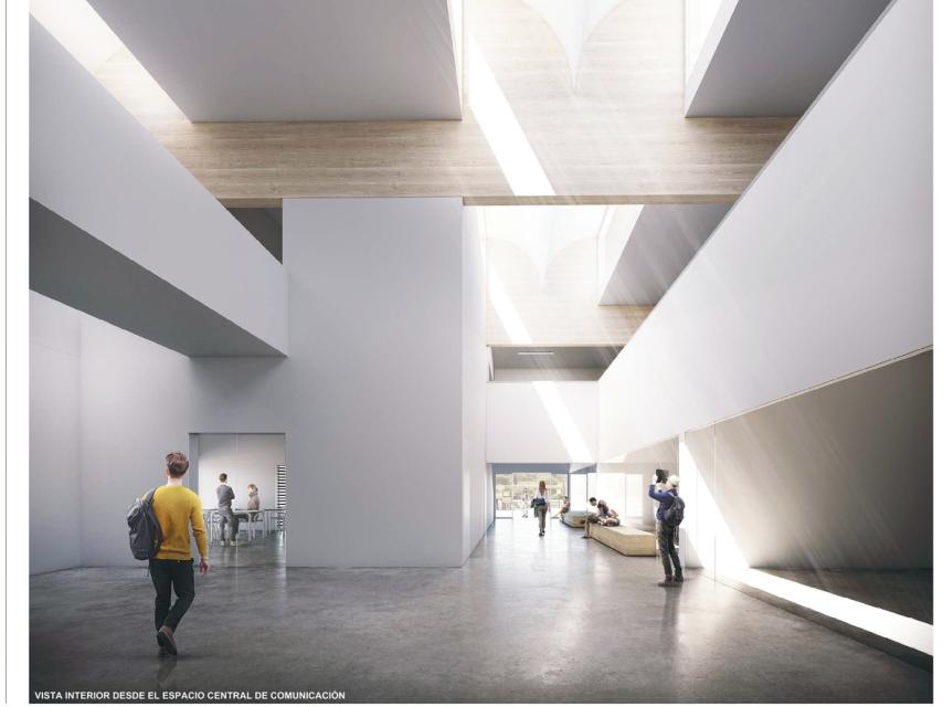 Infografía del interior.