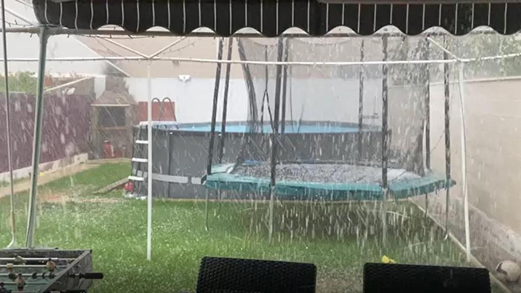 Tormenta de granizo en Valdestillas