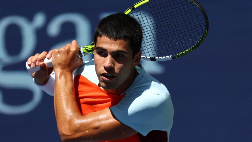 Carlos Alcaraz, en el US Open 2022