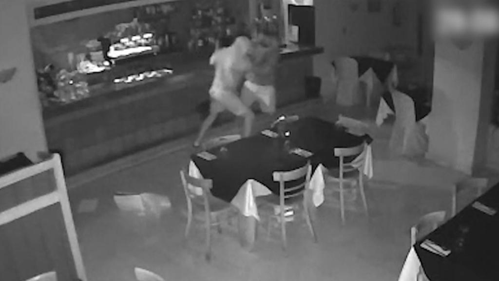 Imagen del robo con fuerza