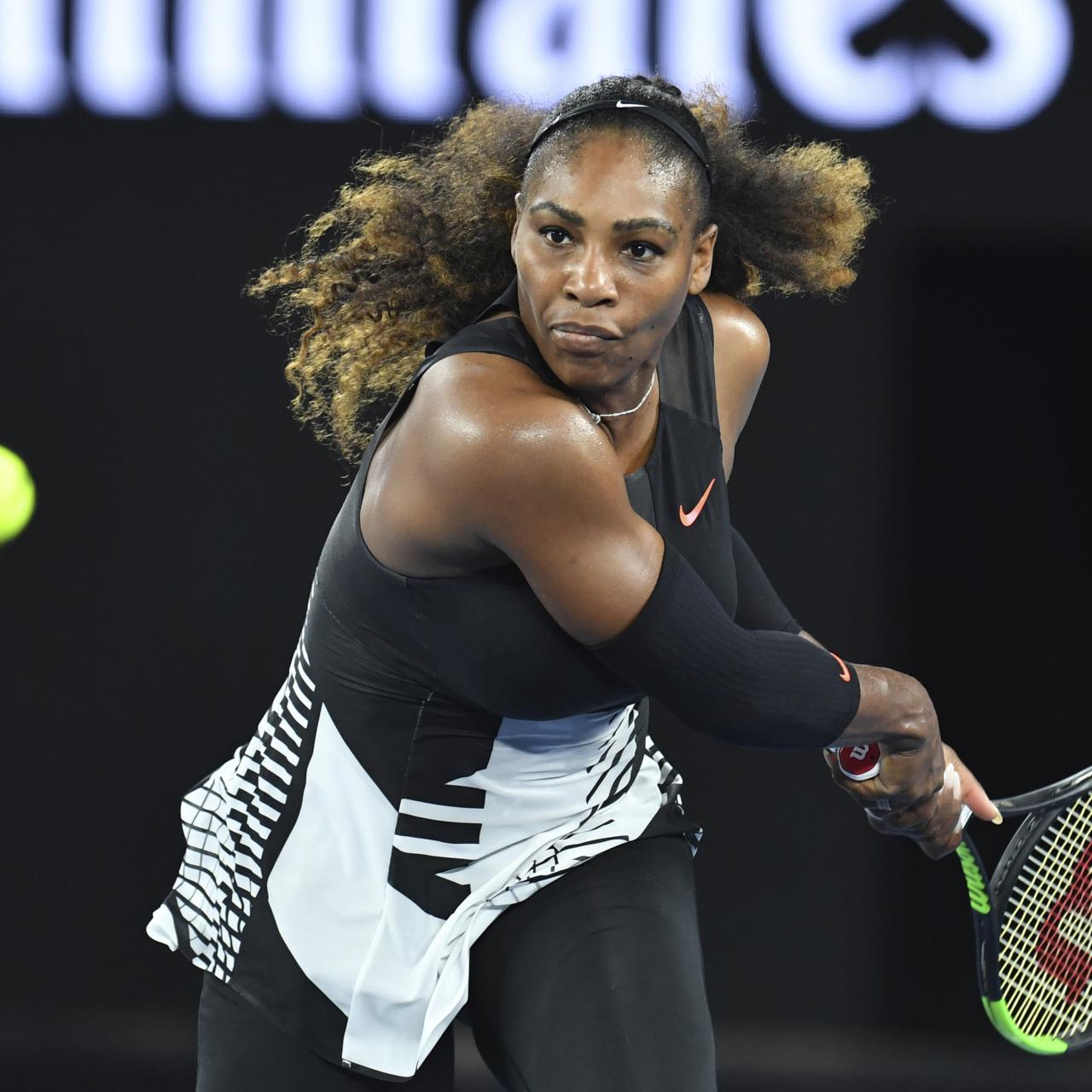 Otro de los modelos lucidos en un torneo por Serena Williams (2017).