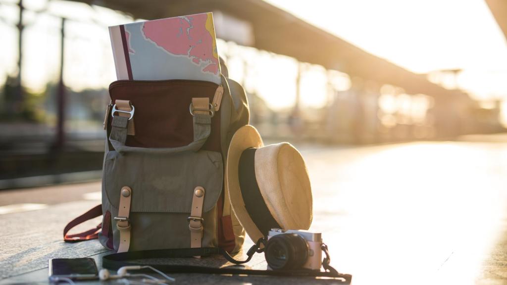 Imagen de archivo de una mochila de viaje.