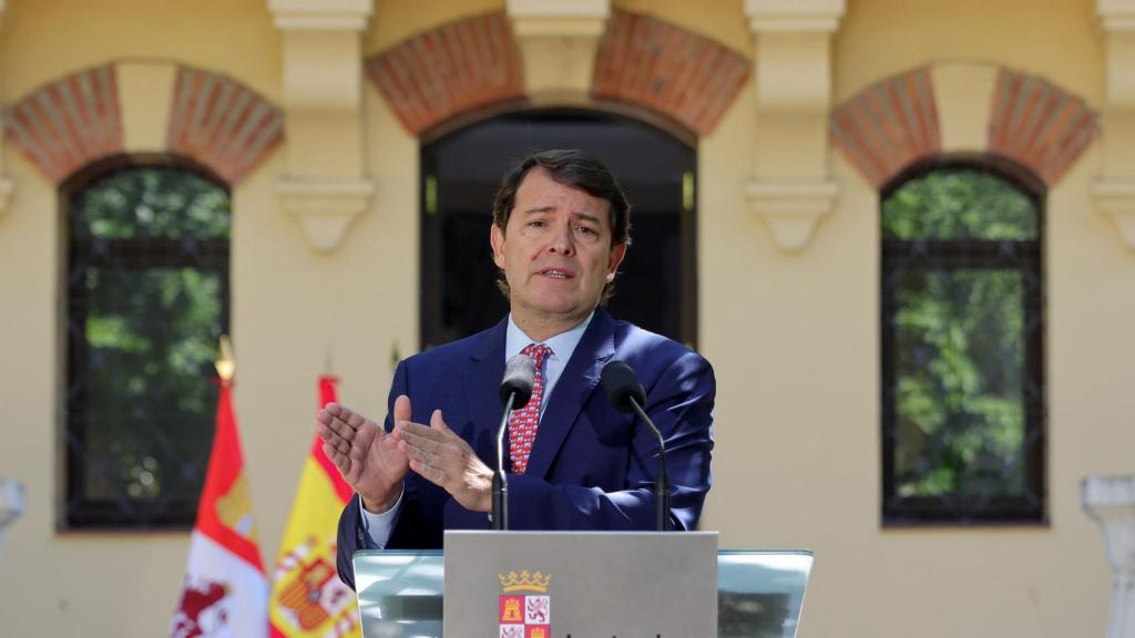 Mañueco durante su intervención