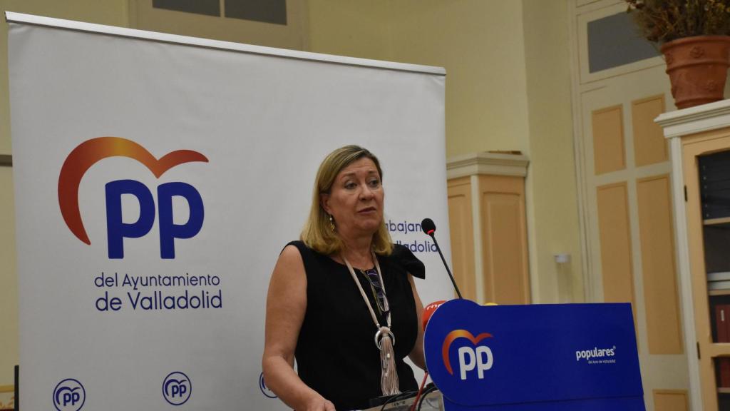 Pilar del Olmo durante la rueda de prensa de este miércoles.