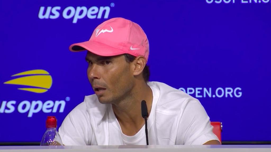 Rafa Nadal durante una rueda de prensa en el US Open
