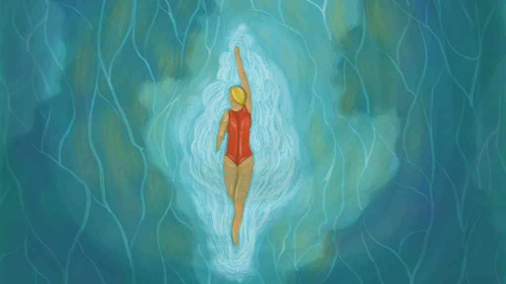 Ilustración para 'La nadadora', el cuento de septiembre