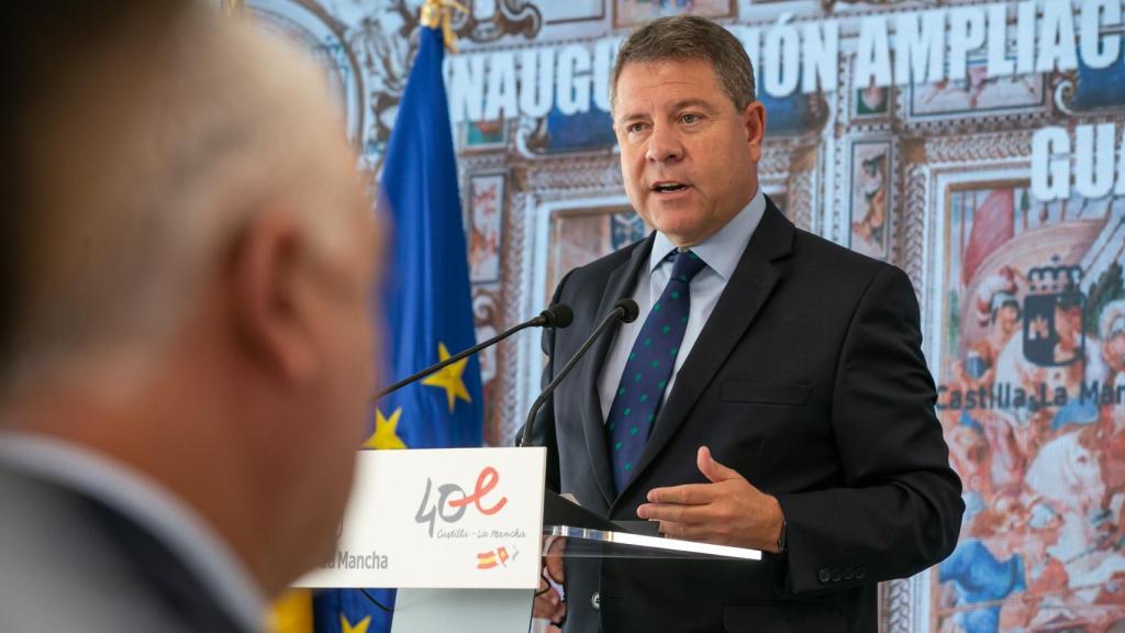 Emiliano García-Page, este miércoles en Guadalajara.