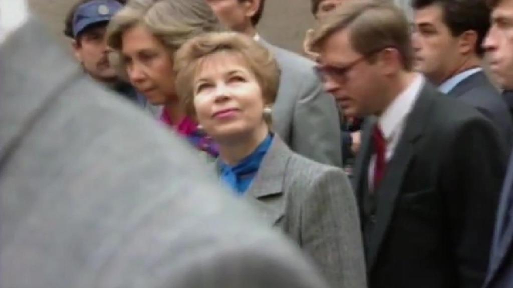 Raísa Gorbachova durante su visita a Toledo en 1991. Imagen del archivo de TVE.