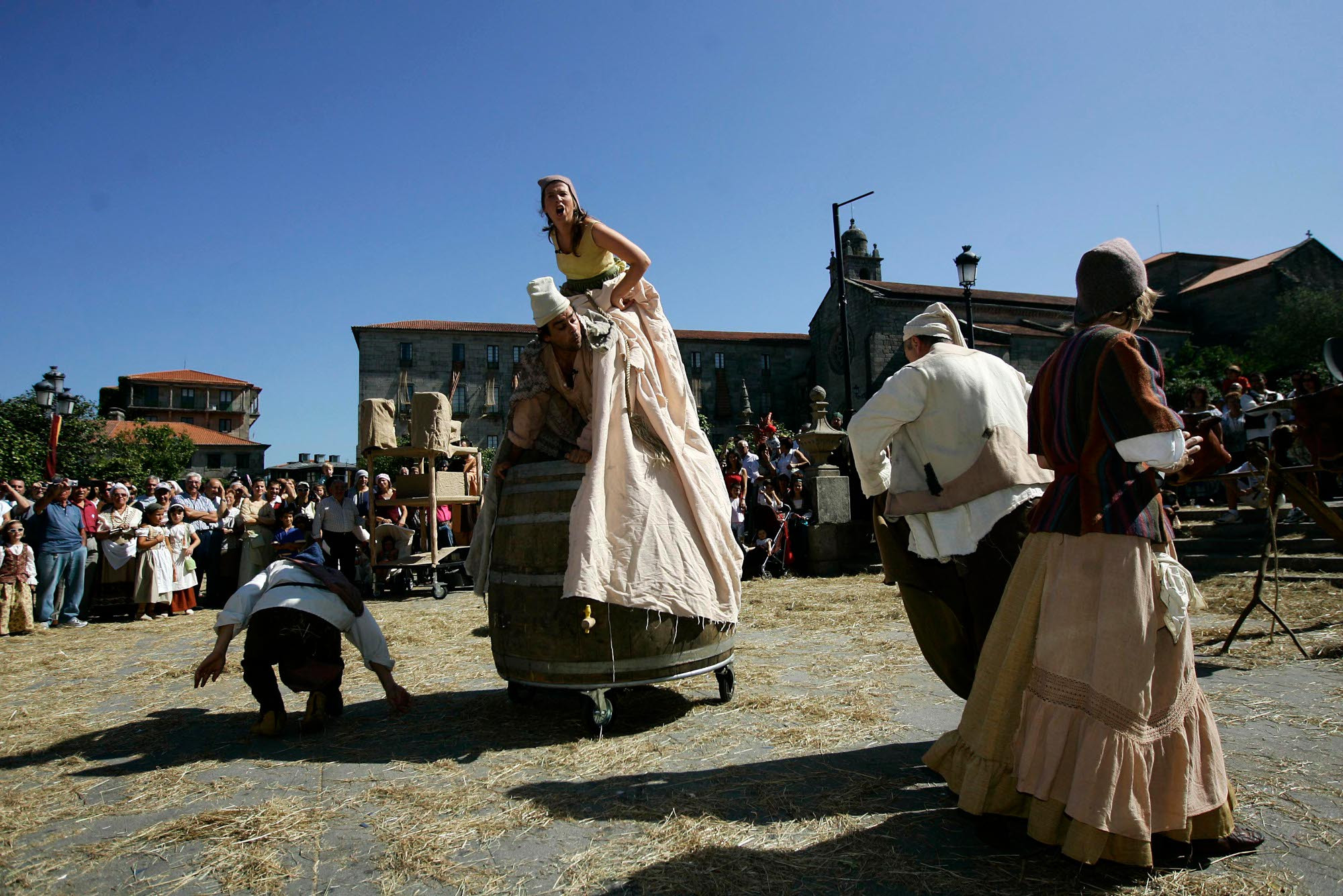 Una de las actividades de la Feira Franca de Pontevedra.