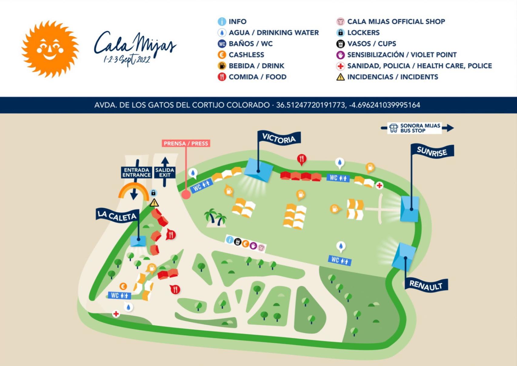 Mapa del Sonora Mijas.