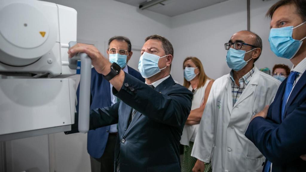 García-Page en el Hospital de Valdepeñas.