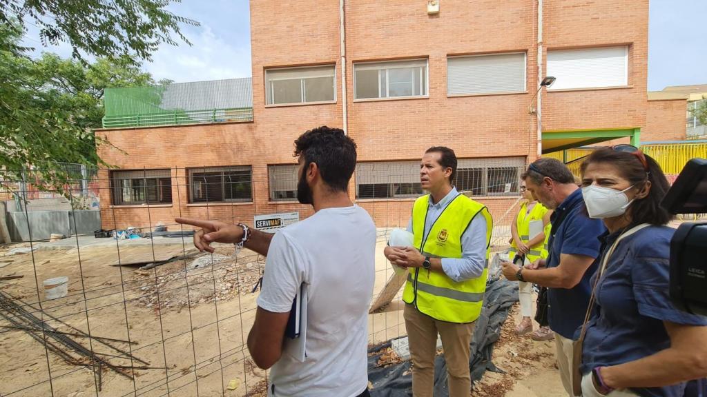 Obras en la escuela el Mirador de Elda.