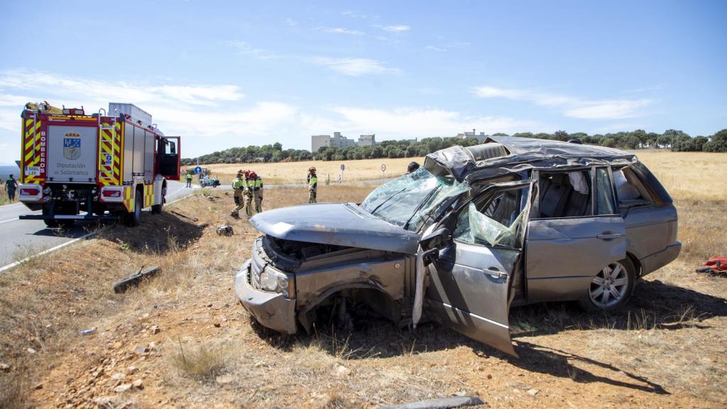 Estado en el que quedó el coche accidentado