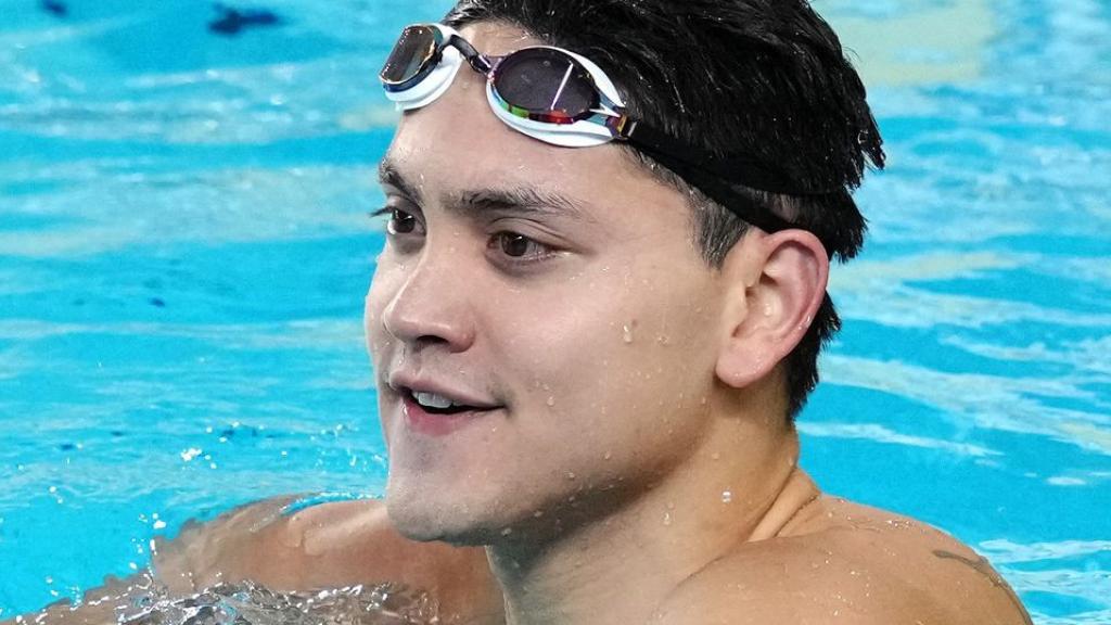 Joseph Schooling tras una competición