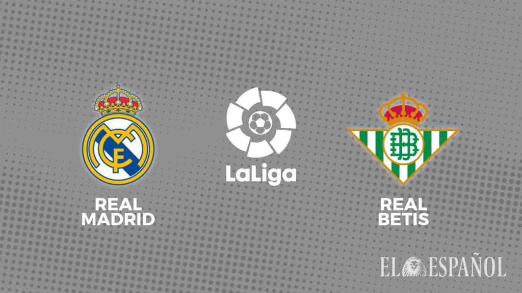 Cartel de horario del partido Real Madrid - Betis de la jornada 4 de La Liga 2022/2023