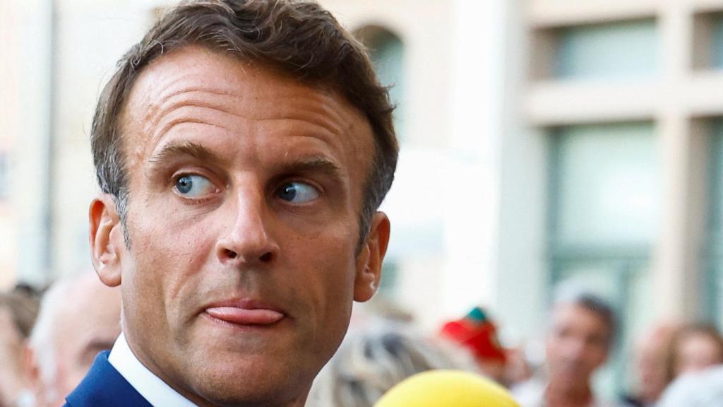 Emmanuel Macron, en la ceremonia del 78º aniversario del desembarco aliado en Provenza.