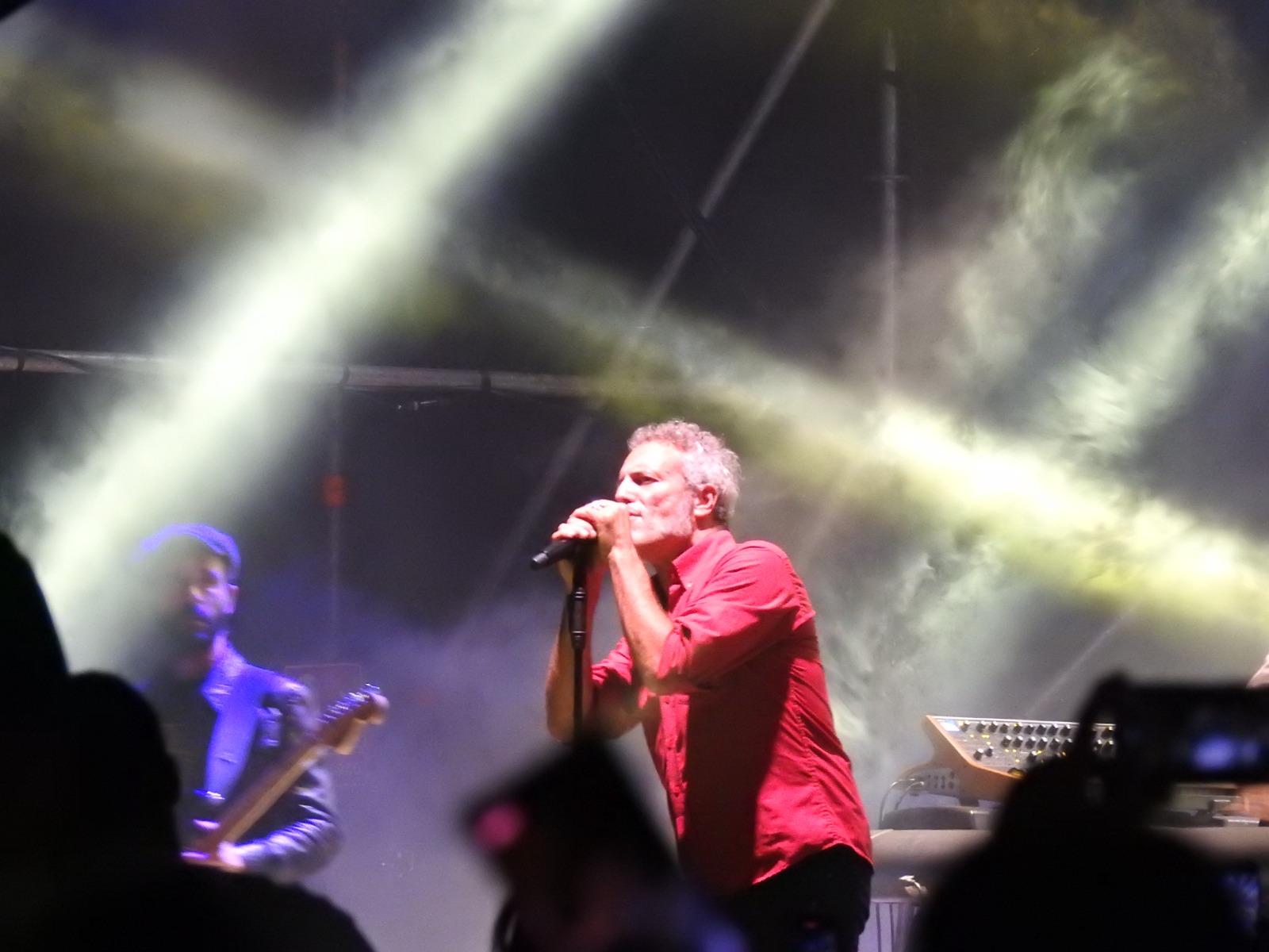 Carlos Tarque anoche en la plaza de Armas. Imagen: Concello de Ferrol