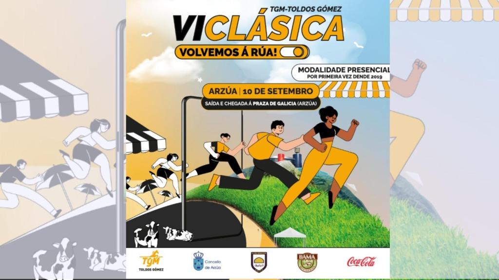 Arzúa (A Coruña) recupera su carrera popular VIClásica TGM-Toldos Gómez
